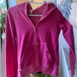 Juicy couture pink zip up sweater